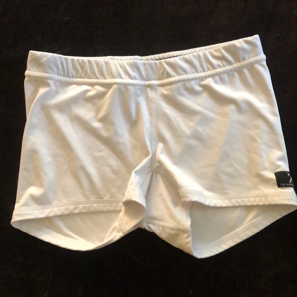 White booty shorts